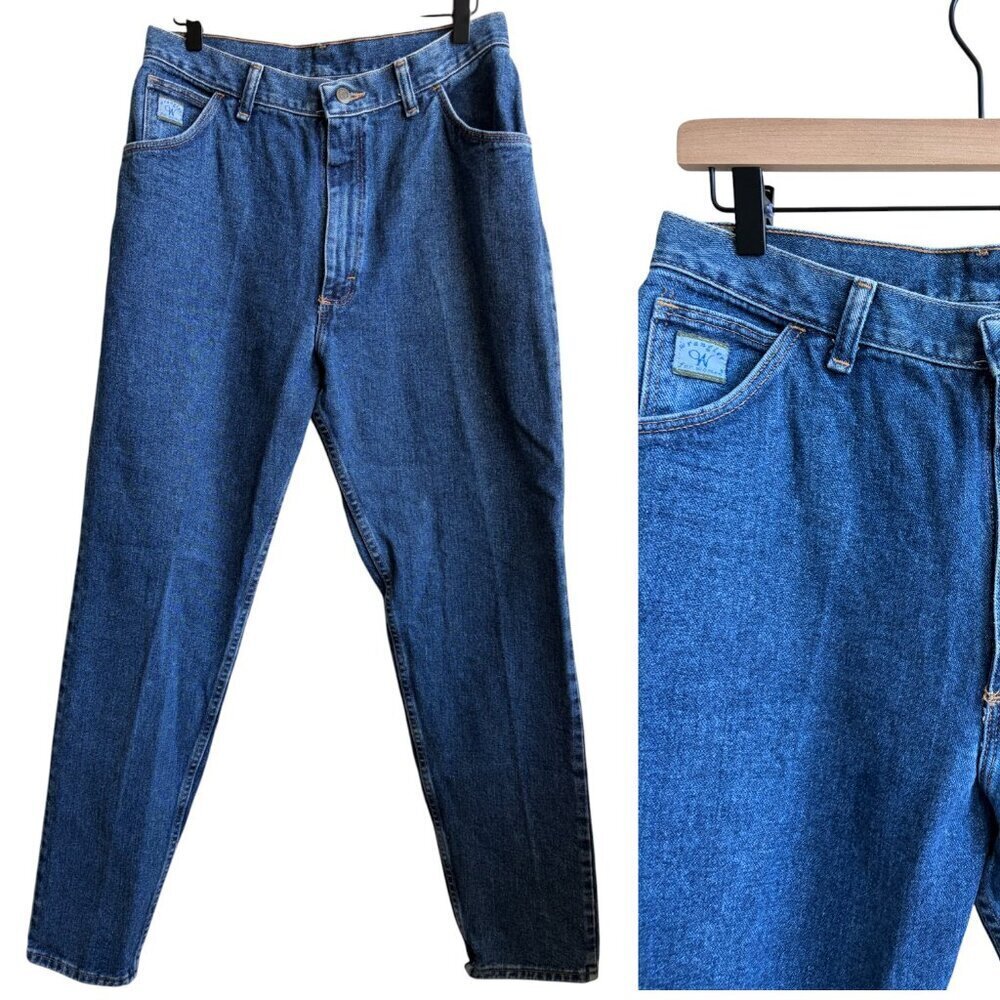 Vintage Wrangler Mom Straight Everyday straight Size 14 High Waist Denim